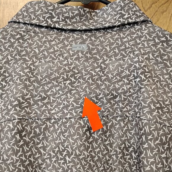 Projek Raw Brown Abstract Print 4 Way Stretch Short Sleeve Button Up Shirt - Picture 2 of 4